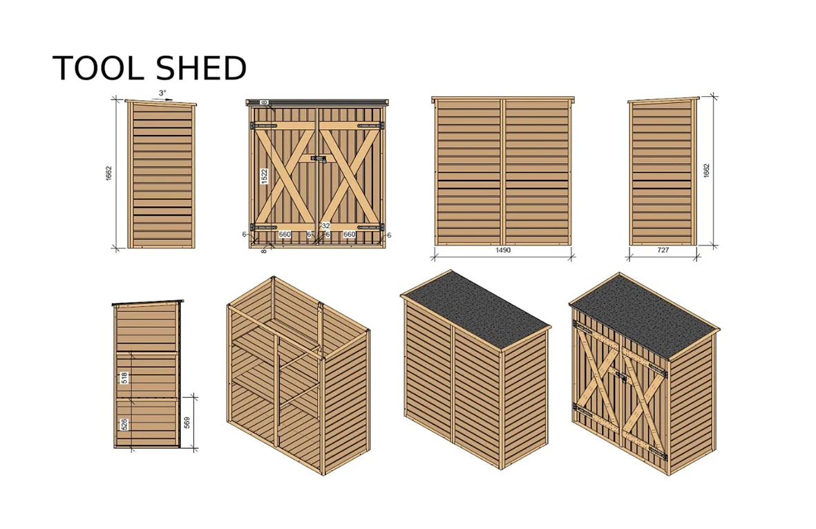 Garden Shed with Shelving System - Image 11