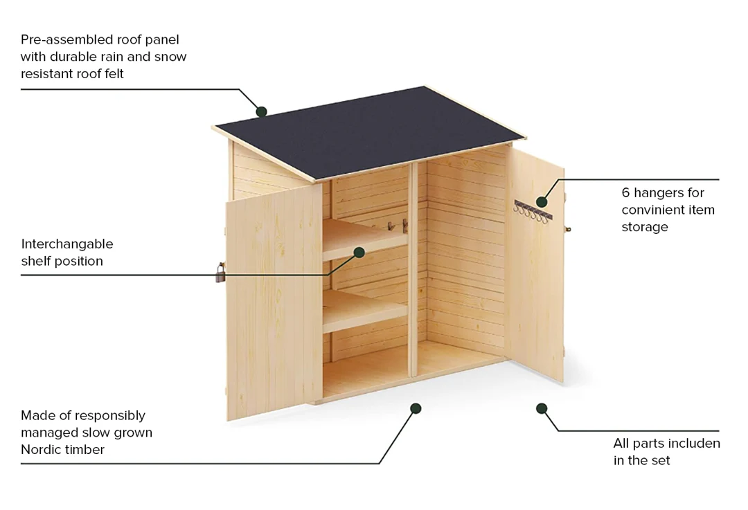 Garden Shed with Shelving System - Image 9